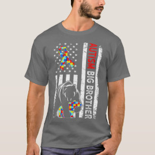 T-shirt Distorsion Américaine Drapeau Autisme Big Brother