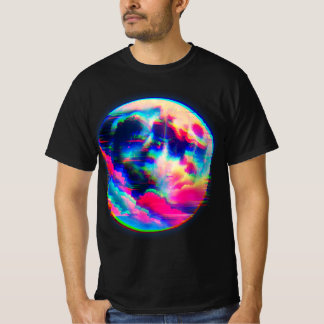 T-shirt distorsion de la lune