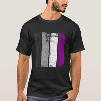 T-shirt Distorsion Lgbt Retro Drapeau Asexuel Lgbtq Pride 