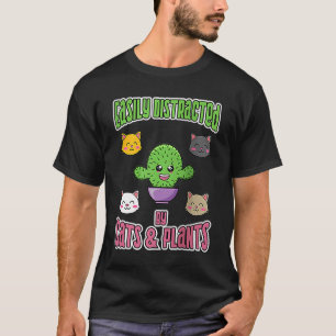 T-shirt Distrait par Chats et Plante Hobby Gardening Ragl
