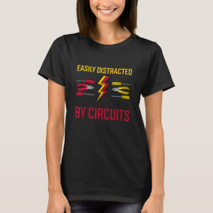 T-shirt Distrait par les circuits artisan électricien iron