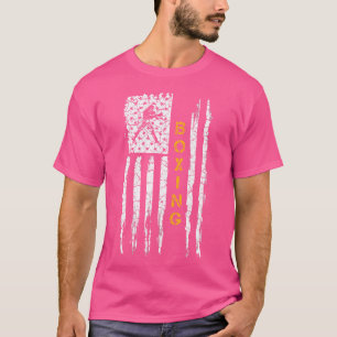 T-shirt Distresse de la boîte à silhouette américaine
