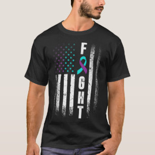 T-shirt Distresse Drapeau Américain Frapper Prévention Sui