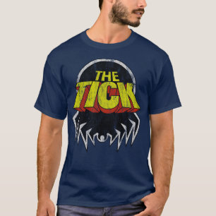 T-shirt Distressé Le Logo De Tick