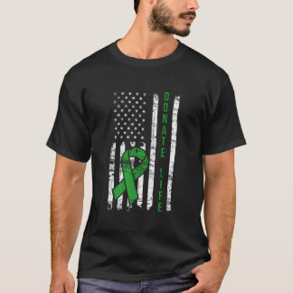 T-shirt Distressed Donation Life Usa Drapeau Orgue Ney Don