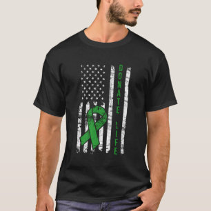 T-shirt Distressed Donation Life Usa Drapeau Orgue Ney Don