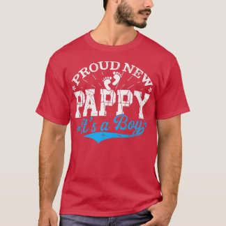 T-shirt Distressed Gender Reveal Fier New Pappy C'est un B