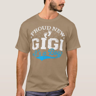 T-shirt Distressed Gender Reveal Fier Nouveau Gigi C'est u