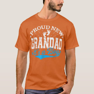 T-shirt Distressed Gender Reveal Fier Nouveau Grand-Père C