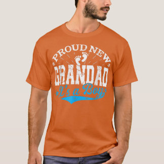 T-shirt Distressed Gender Reveal Fier Nouveau Grand-Père C