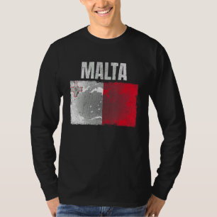 T-shirt Distressed Malte Drapeau Graphique Pour Hommes Fem