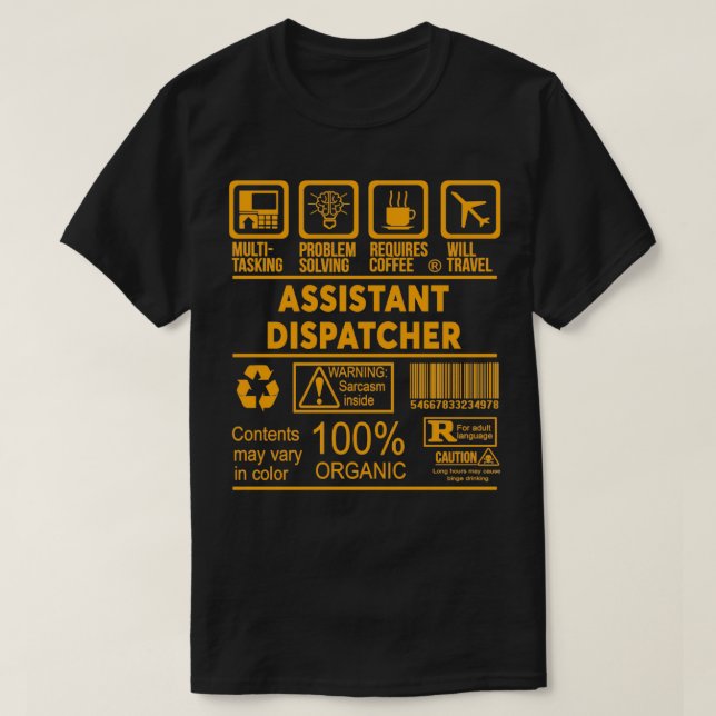 T-SHIRT DISTRIBUTEUR ADJOINT NICE DESIGN (Design devant)