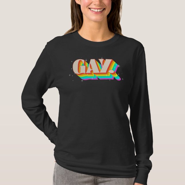 T-shirt Dit Gay Dit Gay Stay Gay Stay Pride Lgbtq Drapeau  (Devant)