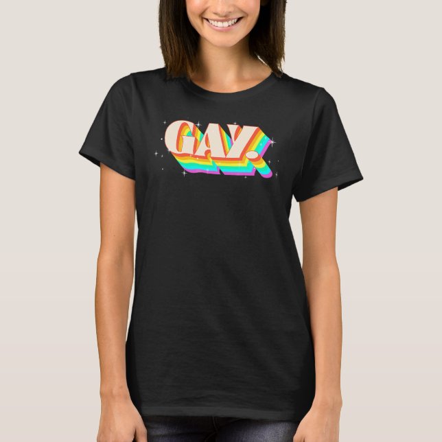T-shirt Dit Gay Dit Gay Stay Gay Stay Pride Lgbtq Drapeau  (Devant)