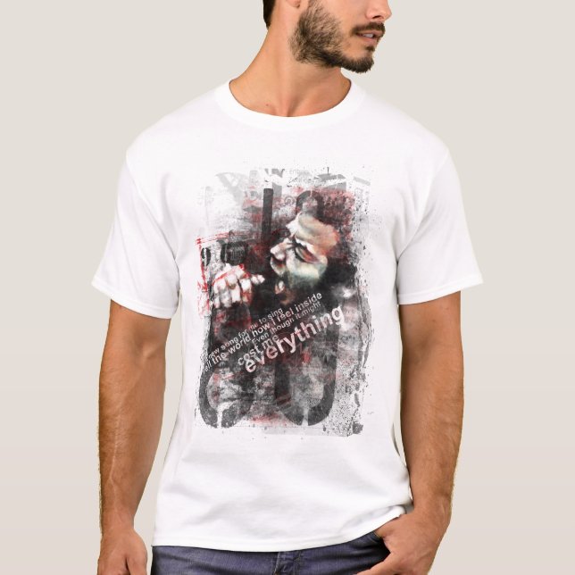 T-shirt dites au monde que je me sens à l'intérieur (Devant)