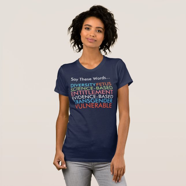 T-shirt Dites ces 7 mots (Devant entier)