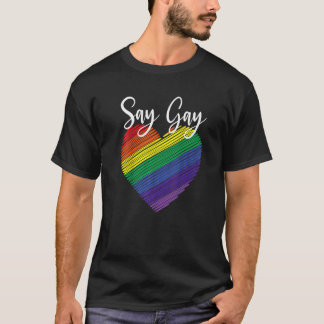 T-shirt Dites Gay Floride Trans Gay pride Fier Lqbtq Lqbtq