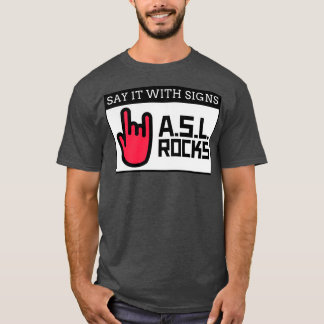 T-shirt Dites-Le Avec Des Signes