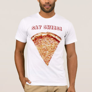 T-shirt Dites le fromage - chemise de pizza