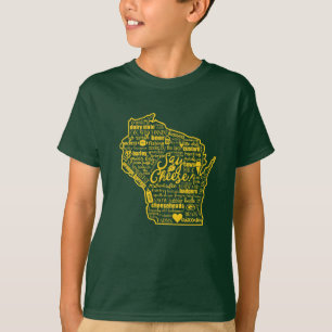T-shirt Dites le fromage !  Le Wisconsin badine la pièce