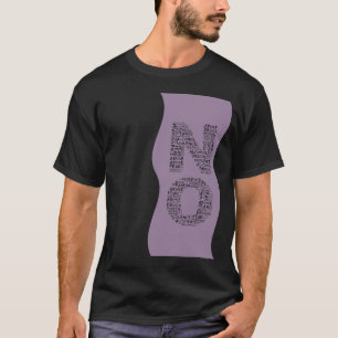 T-shirt Dites non à la violence, à l'abus, à la drogue,