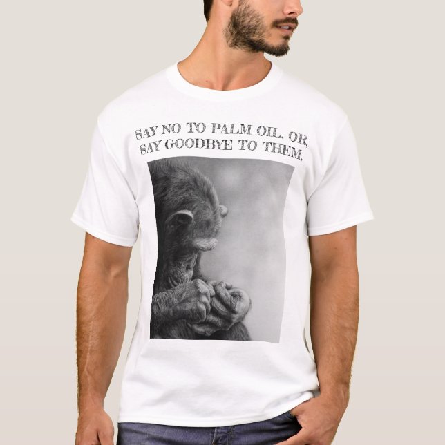 T-SHIRT DITES NON À L'HUILE DE PALMIER (Devant)