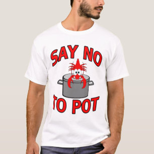 T-shirt Dites Non À Pot Drôle Homard Écrevette Écrevette S