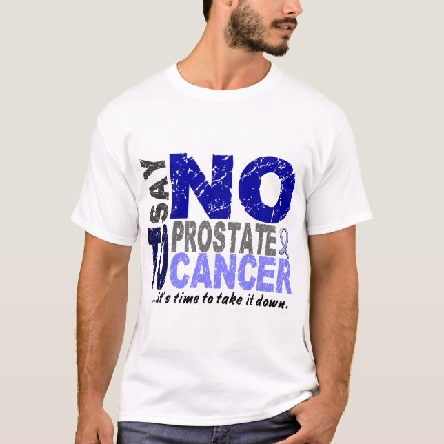 T-shirt Dites NON au cancer de la prostate 1 (Devant)