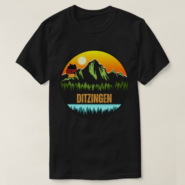 T-shirt Ditzingen, Bade-Wurtemberg Allemagne (Design devant)