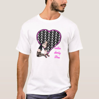 T-shirt diva de Derby de rouleau