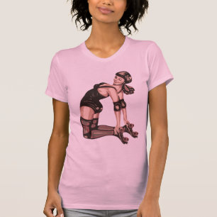 T-shirt diva de Derby de rouleau