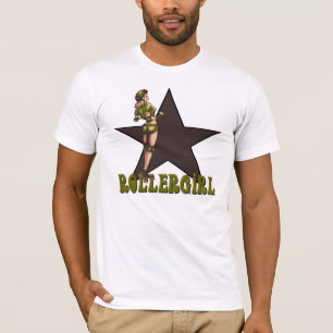 T-shirt diva de Derby de rouleau