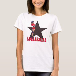 T-shirt diva de Derby de rouleau