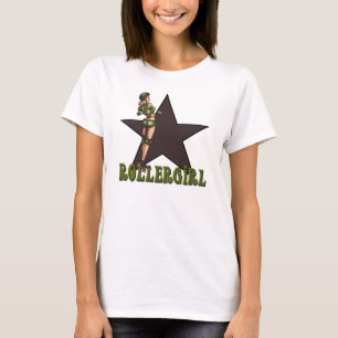T-shirt diva de Derby de rouleau