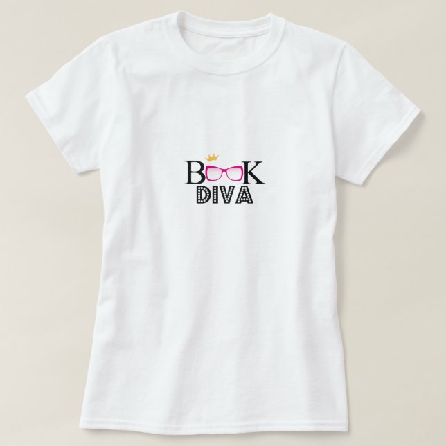 T-shirt Diva de livre (Design devant)