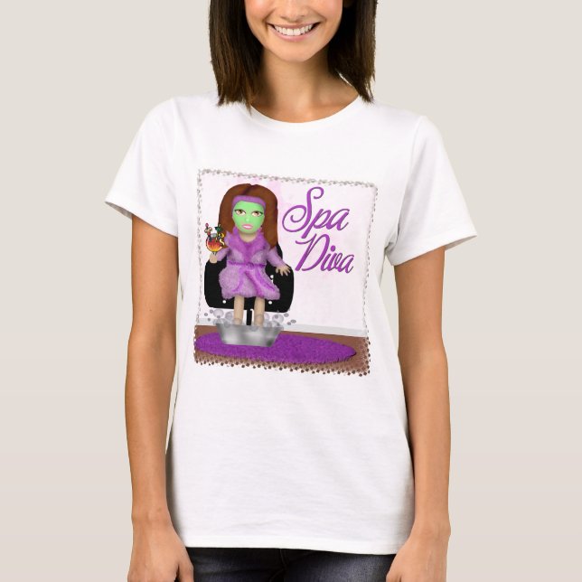 T-shirt Diva de spa (Devant)