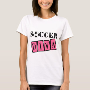 T-shirt Diva du football