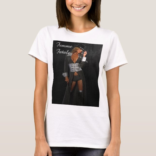 T-shirt Diva Gangster Femme Fatale (Devant)