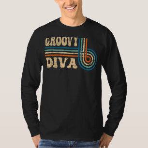 T-shirt Diva super les années 70 Nostalgie esthétique 1970