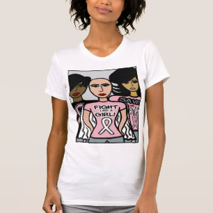 T-SHIRT DIVAS DE COMBAT DE CANCER