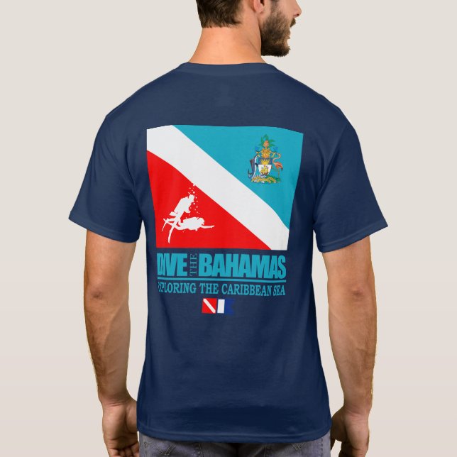 T-shirt Dive The Bahamas (sq) (Dos)