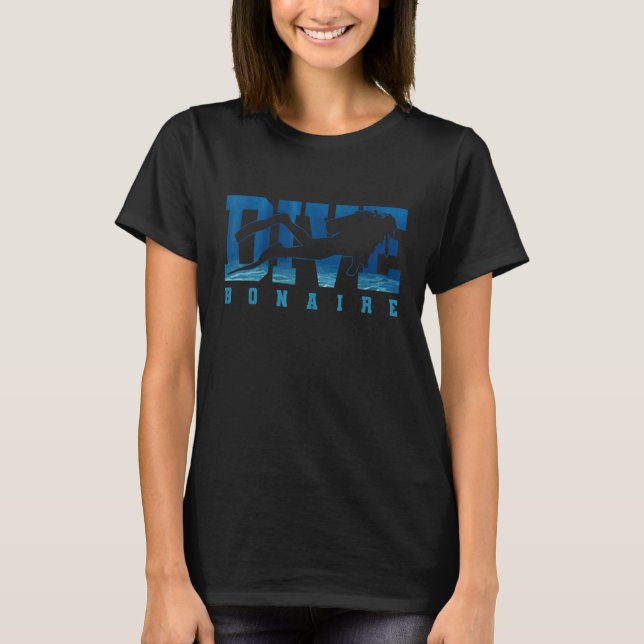 T-shirt Diver Bonaire Caraïbes Îles Souvenir Cadeau pour (Devant)