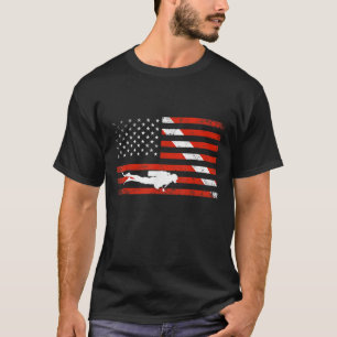 T-shirt Diver Down Dive Drapeau Scuba Plongée Drapeau amér