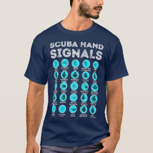 T-shirt Diver Main Signal Drôle Plongée Scuba Signaux main