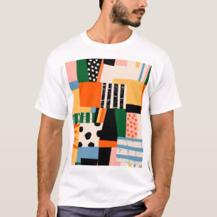 T-shirt Diverses formes : conception transparente abstrait