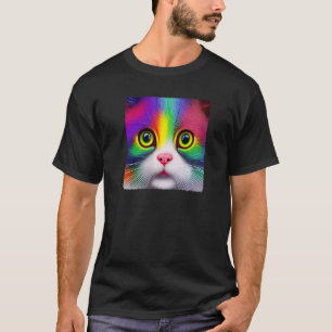 T-shirt Diversité Amour Bonheur Paix Créative Cute Rainb