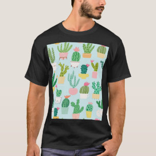 T-shirt Diversité des cactus, vintage arrière - plan sans