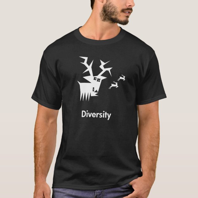 T-shirt Diversité des cerfs (Devant)