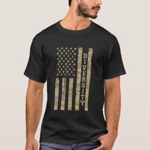 T-shirt Diversité Inclusion Égalité Désert Camouflage Détr