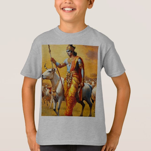 T-shirt Divine éternelle : La grâce infinie du Seigneur Kr (Devant)
